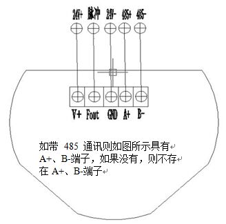高精度液體渦輪流量計(jì)接線圖